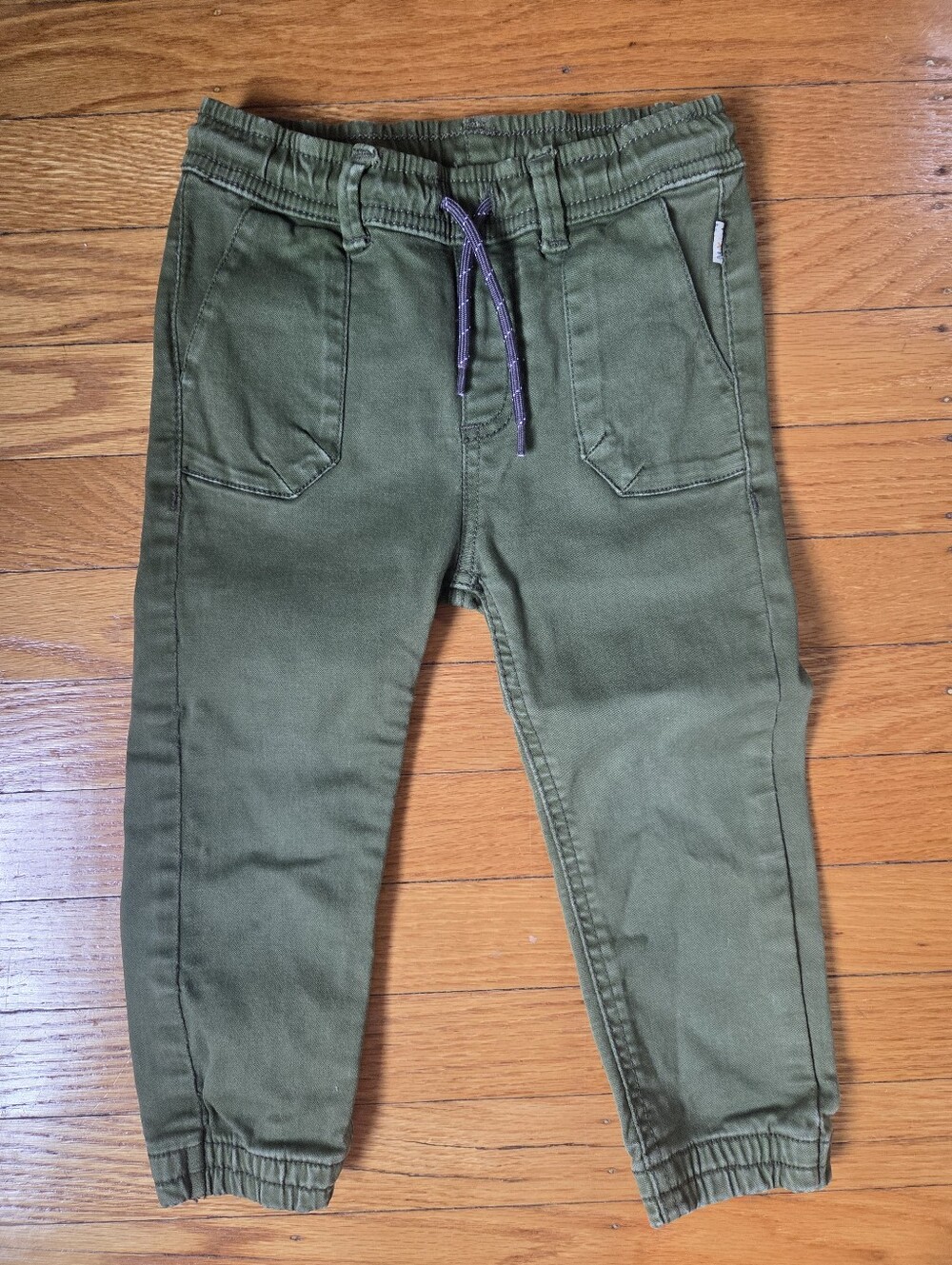 Mayoral Olive Green Kids Jogger Pants with Drawstring 24 M Toddler Boy